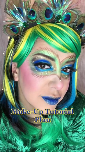 Wunderschöner Pfau-Look: Einfache Anleitung zum Nachschminken