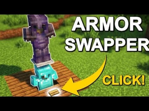 One click = instant armor change 😎Automatic Armor Swapper in Minecraft!