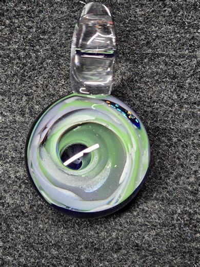Green/white Vortex Pendant - Etsy
