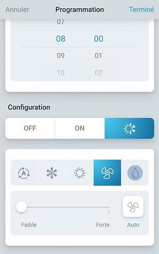 Aidoo app - Créer une nouvelle programmation