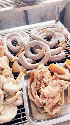 Street Food Delight: Grilling Juicy Meat by the Roadside#streetfood