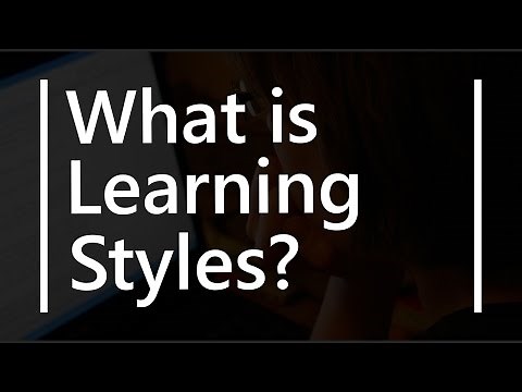 What is Learning Styles in Studying Visual Auditory Kinesthetic Types | Teacher B Ed Education Terms