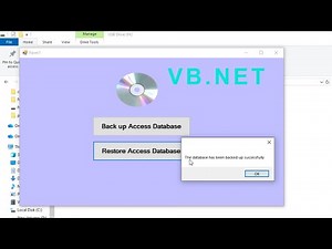 Visual Basic net: back up and restore Microsoft access database in visual studio 2022