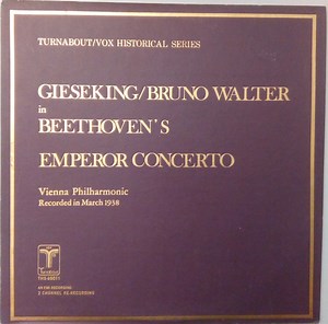 Beethoven, Gieseking, Bruno Walter, Vienna Philharmonic - Emperor Concerto