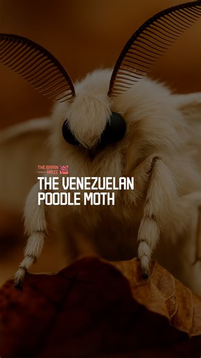 1.7M views · 53K reactions | The Venezuelan Poodle Moth - Discovered in 2009, the Venezuelan Poodle Moth is a real insect so strange and fluffy it was once thought to be a hoax. | The Brain Maze | Facebook