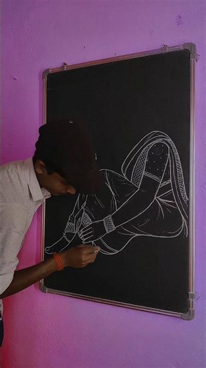 Learn how to draw a girl use number 2 😱 #drawingtutorial #shortvideo #shorts