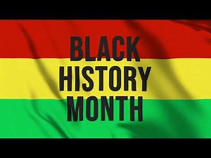 Black History Month Waving Flag for African American Culture - Stock Video Animation