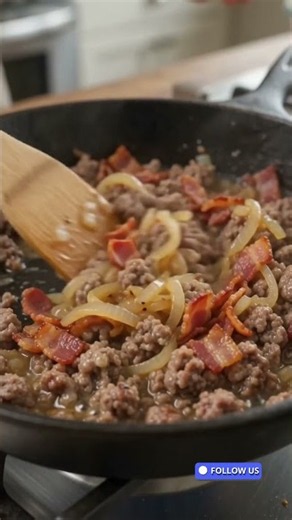Keto Bacon Cheeseburger Skillet 🍔🥓🧀 | Easy Low-Carb Dinner