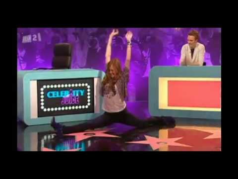 Fearne Cotton and Holly Willoughby do the splits