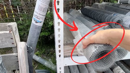 She grabs a roll of chicken wire for this brilliant porch idea!