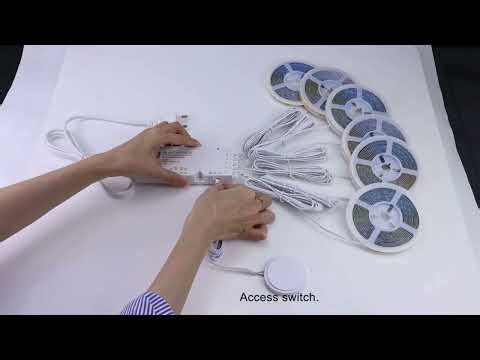 Under Cabinet Collection Display COB LED Strip Light Bookcase Wardrob