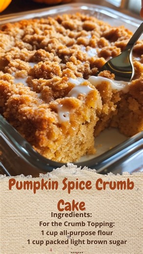 Pumpkin Spice Crumb Cake | Cakecrafted Recipes | Facebook