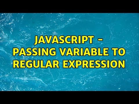 JavaScript - passing variable to regular expression