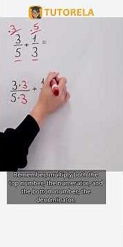 Mastering Fraction Addition: 3/5 + 1/3 Simplified! #Math #OperationsWithFractions