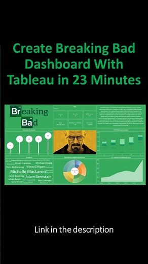 Create Breaking Bad Dashboard With Tableau in 23 Minutes #shorts