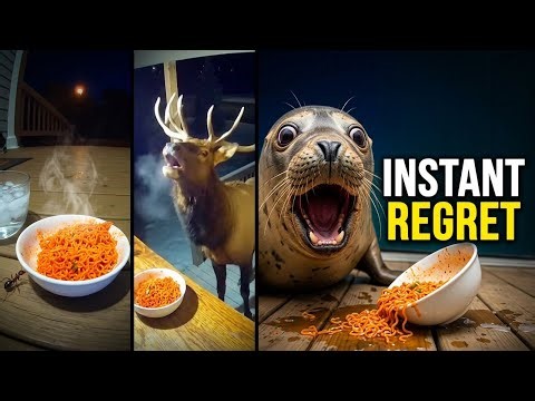 Funny Animal Reactions to Spicy Food Challenge 2026: Spiciest Noodles Ever