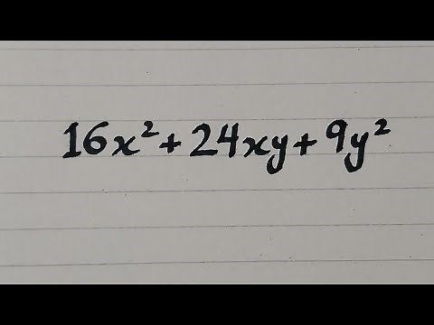 Factorization || 16x^2+24xy+9y^2 || a plus b whole square