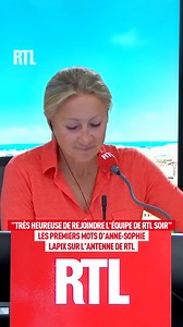 280K views · 3K reactions | "Je suis très heureuse de rejoindre l'équipe de RTL Soir" : les premiers mots d'Anne-Sophie Lapix sur l'antenne de RTL Anne-Sophie Lapix prend les commandes de #RTLSoir du lundi au vendredi. Interviews, décryptages, débats : un véritable 360 sur l'actualité de la journée | RTL | Facebook