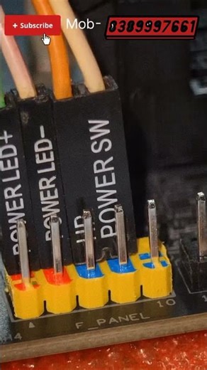 How To Set Front Panel In Motherboard #dekstop