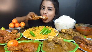 796K views · 8.5K reactions | ASMR Eating Spicy Mutton Josh,Chicken Curry,Rice,Leg Piece,Biryani Big Bites ASMR Eating Mukbang #mukbangeatingshow #mukbangasmr | Mukbang ASMR | Facebook
