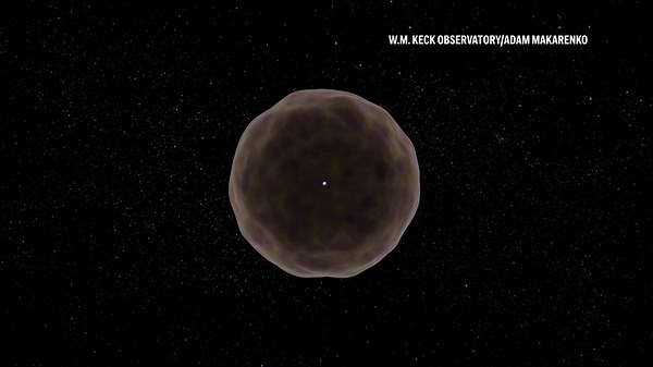 A supernova explosion reveals a dying star's insides