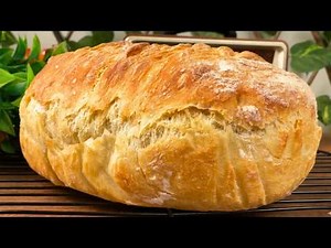 4-Ingredient No-Knead Bread! Just 5 Minutes Before Bed