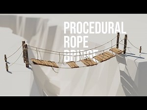 Procedural Rope Bridge - Houdini Digital Asset