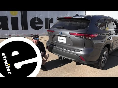 How to Set Up Your etrailer Trailer Hitch Receiver on a 2022 Toyota Highlander