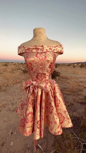 DIY 60's Retro Party Dress Tutorial | Sewing Vintage Prom Dress