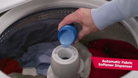 Amana 3.8 cu. ft. Large Capacity Top Load Washer in White with High-Efficiency Agitator NTW4519JW