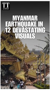 #Watch | Myanmar Earthquake: 12 Most Dramatic Visuals of the Devastating 7.7 Magnitude Quake On March 28, 2025, a powerful 7.7 magnitude earthquake struck Myanmar, with its epicentre in Sagaing, leaving over 700 dead and 1,700 injured. Witness the scale of devastation through 12 dramatic visuals capturing the quake’s aftermath – from crumbling buildings to mass panic and the ongoing rescue efforts. #myanmarearthquake #ThailandEarthquake #earthquake #naturaldisaster | The Telegraph