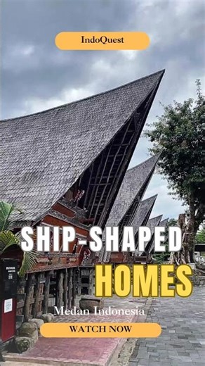 Why These Batak Houses Are Built Like Ships #shorts #bataktoba #indonesiatravel