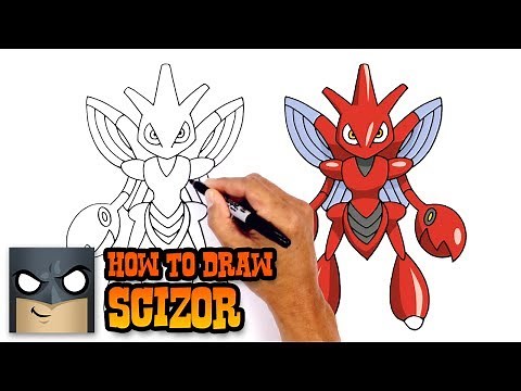 How to Draw Pokemon | Scizor | Step by Step