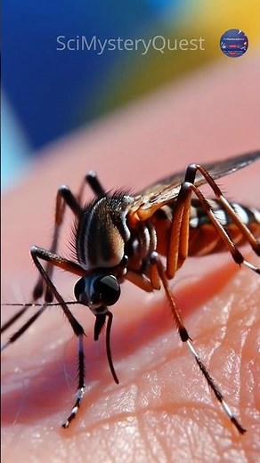 Mosquito Has 47 Teeth?! 😳 Tiny Vampire Secret Revealed!🦟