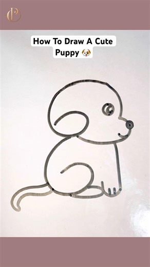 How to draw a puppy in 30 seconds! 🐾✨#shorts #drawing