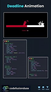 Deadline Animation #frontend #backend #coding #python #cssanimation #html5css3 #javascript