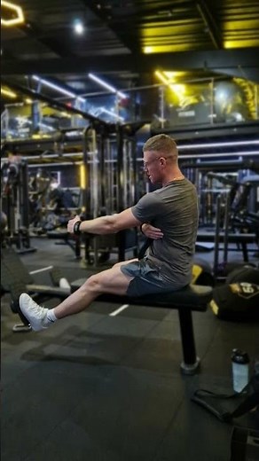 Seated single arm cable row.