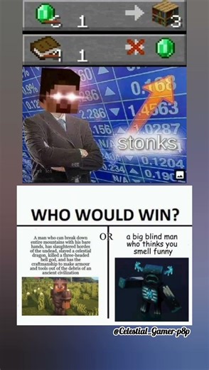 Minecraft Stonks.. 😂 #minecraft #viral #trending #truedialogue #yt