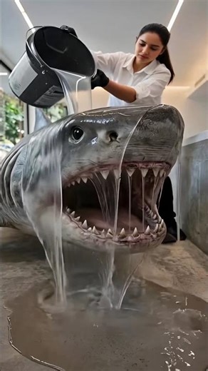 I Made The Most TERRIFYING Floor 🐬 😱 Shark Epoxy Transformation