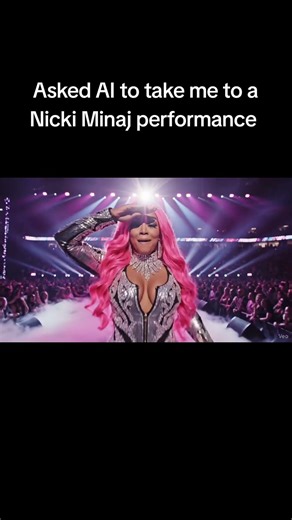 Asked an AI to do a Nicki Minaj concert #fyp #nickiminaj #funny #ai #meme #rapper