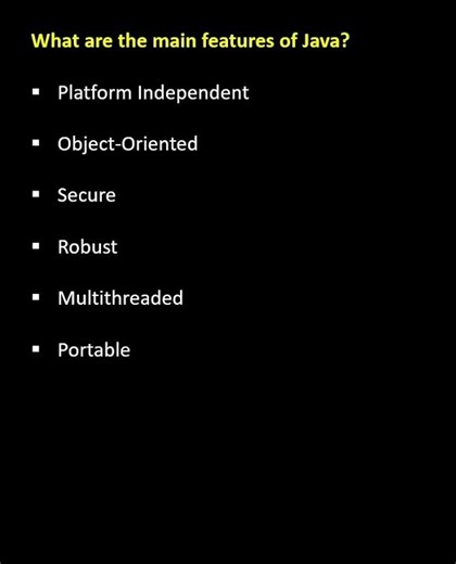 Java Basics for Beginners | Main Features of Java