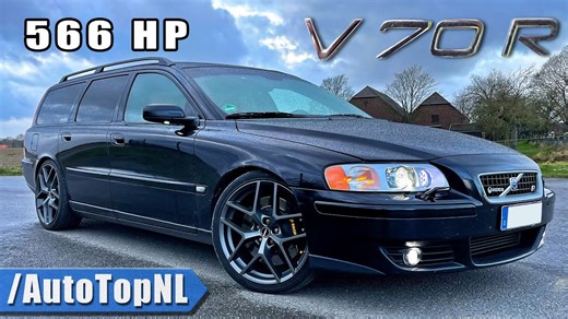 566HP Volvo V70R – 304 KM/H Sleeper Wagon Review on Autobahn! 🔥POV + Track