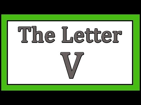 The Letter V Songs - ABC Songs - Toddler Baby Preschool - Learn the Alphabet