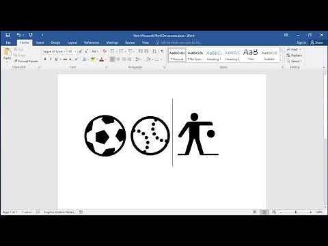 How to insert Soccer Ball and Baseball symbols in Word