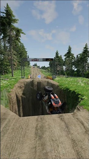 The Roads in My Village Are EXTREME! 😱🕳️ #beamngdrive #beamngshorts #carchallenge