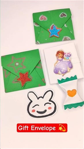 Diy Paper Envelope craft Gift for Christmas Day | Cute Diary Sticker & Chocolate Craft #viral