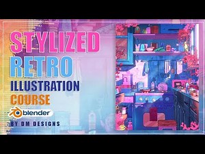 Blender Anime/ Stylized Retro Anime Style Illustration Course