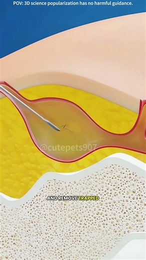 Pilonidal cyst treatment (3D animation) #doctor #3danimation #drone #science #anatomy #noninvasive