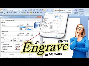 Engrave effect 💫 What is Engrave effect in MS Word 💞 MS Word Tutorial in 🇵🇰 Urdu| Word Tips & Tricks