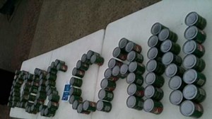 Photos from the field: Kids can food drive